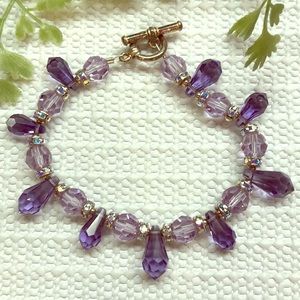 Swarovski Purple Crystal Bracelet